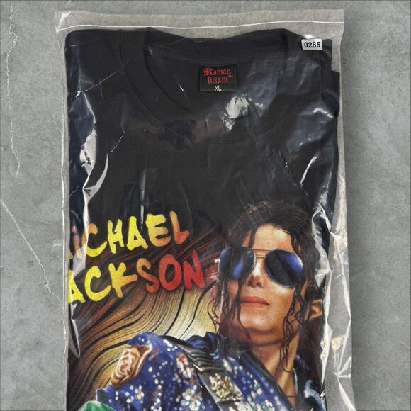 Vintage Michael Jackson Rap Tee Style Shirt NOS Rare *READ DESCRIPTION ROT* - XL - Picture 8 of 8